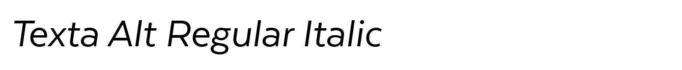 Texta Alt Regular Italic